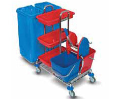 Carros de Limpieza con Cubos