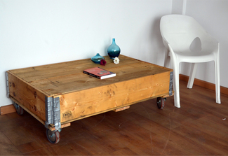 Mesa con Cerco 80x120cm y Ruedas 