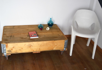 Mesa con Cerco 80x120cm y Ruedas 