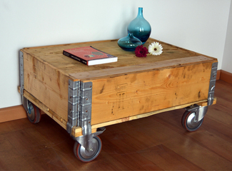 Mesa 80x60 C/Ruedas Cerco con Ruedas