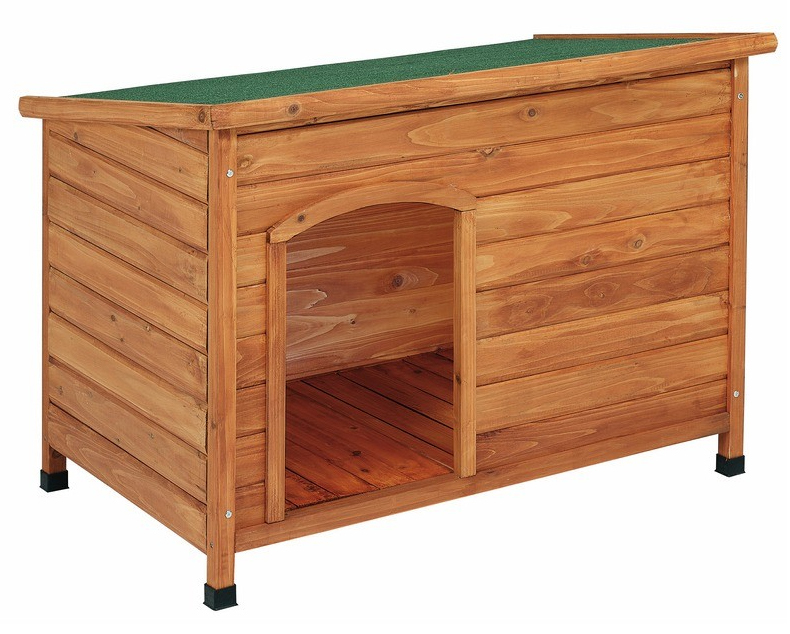 Caseta Perro Madera Pino Techo Plano Ref.70494