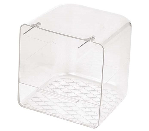 Bañera de Plástico Transparente para Pájaros