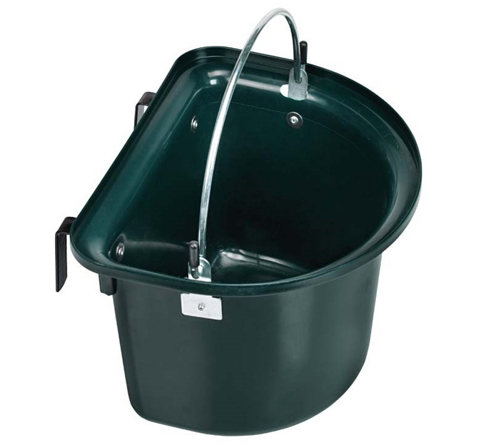 Comedero Pequeño para Colgar de Plástico Verde