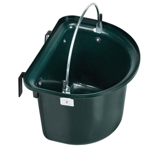 Comedero Pequeño para Colgar de Plástico Verde