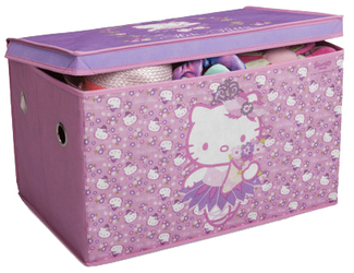 Caja de Juguetes Plegable Tela Hello Kitty  