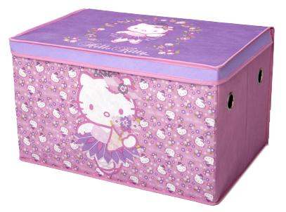 Caja de Juguetes Plegable Tela Hello Kitty  