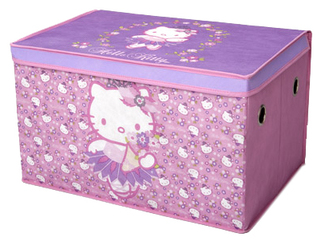 Caja de Juguetes Plegable Tela Hello Kitty  