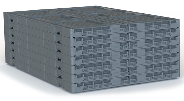 Caja de Plastico Ventilada Plegable 40x60x15 PG6415