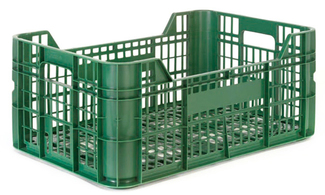 Caja de Plastico 60x40 Rejillada Ligera Modelo CV24