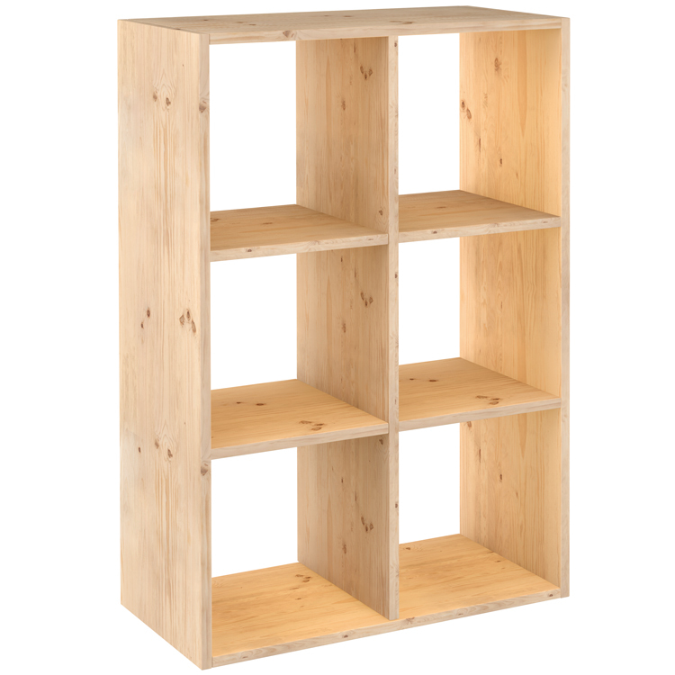 Estanteria en Madera Pino Macizo 6 Cubos Ref.DMC3X2.99