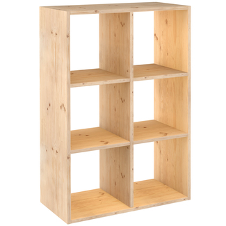 Estanteria en Madera Pino Macizo 6 Cubos Ref.DMC3X2.99