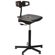 Silla Negra 5 Patas y Patines Articulados 5NK 91NHDP 00 P95