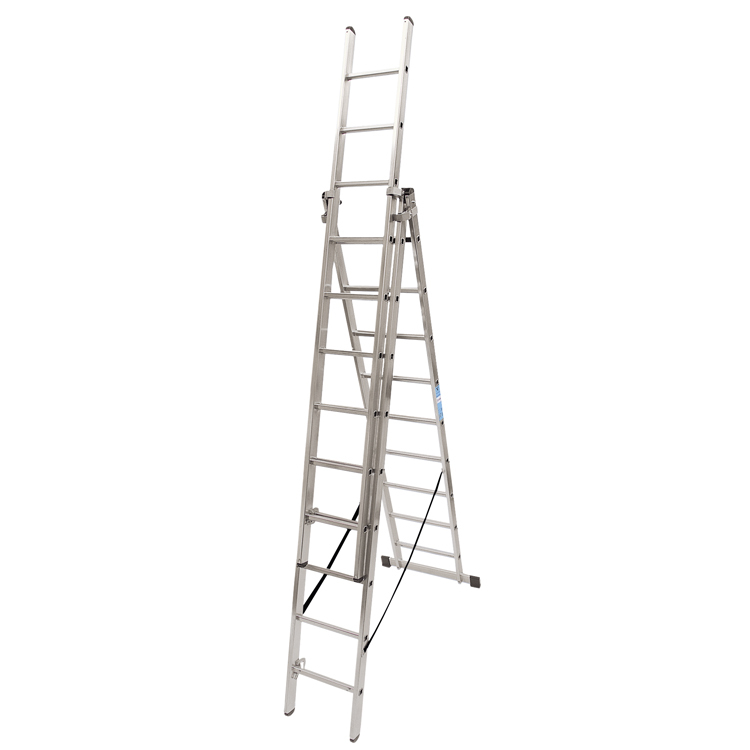 Escalera Triple C/Base de Aluminio  