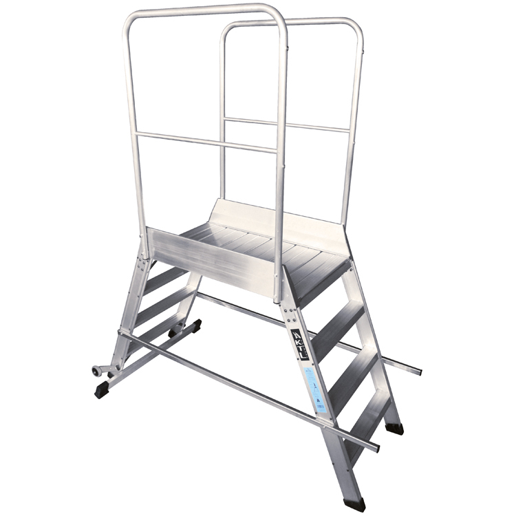 Escalera de Plataforma Móvil 2 Accesos Aluminio 
