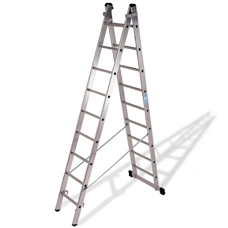Escalera Doble C/Base de Aluminio 