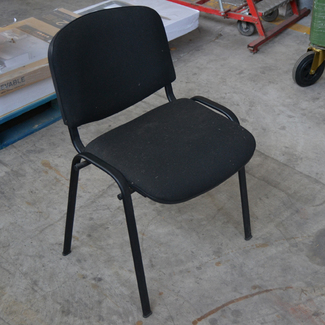 Silla Confidencial Negra Usada 55x40x80cm
