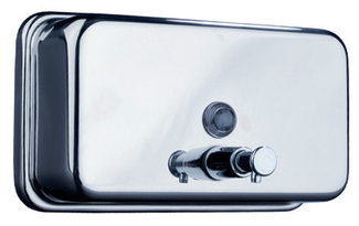 Dispensador de Jabon Horizontal Acero Inox Ref.33-HB