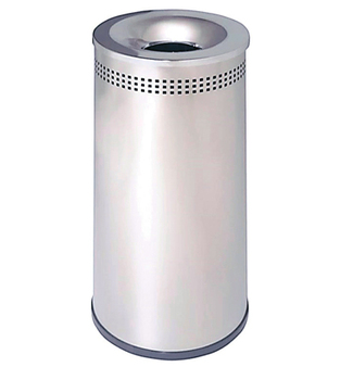Papelera Acero Inoxidable Perforada Brillo 39 litros Ref.147-I