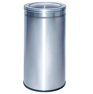 Papelera Acero Inoxidable Perforado 57 litros Satinado Ref.106