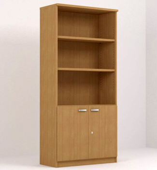 Armario Melaminizado 2 Puertas Bajas y Estantes Serie Dado Ref.AD0011