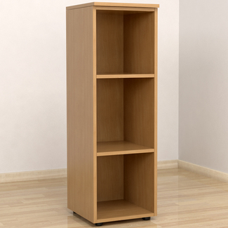 Estanteria Baja 3 Baldas Tablero Melaminizado Serie Cubo Ref.AC5010