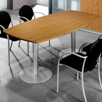 Mesa de Reunión Alargada Forma Pata Top