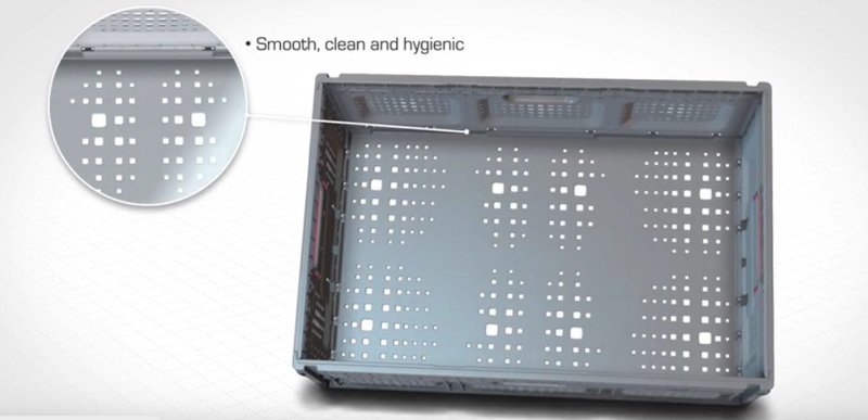 Caja de Plastico Ventilada Plegable 40x60x15 PG6415