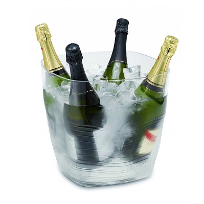 Cubitera Game Square Acrílica 4 botellas