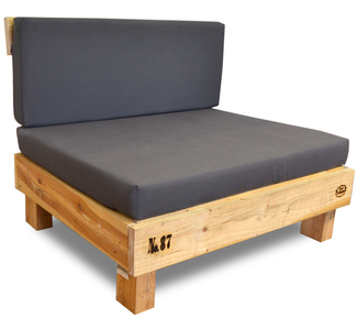 Palet Sofá de Madera de Pino 80 x 100 x 38 cm