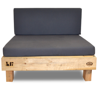 Palet Sofá de Madera de Pino 80 x 100 x 38 cm