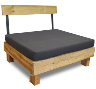 Palet Sofá de Madera de Pino 80 x 100 x 38 cm