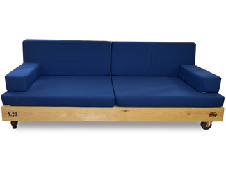 Sofa Nature Palet con Ruedas 80 x 200 x 36 cm