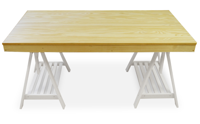 Mesa Cerco con Caballete en Pino Regulable 80 x 160 x 77 cm