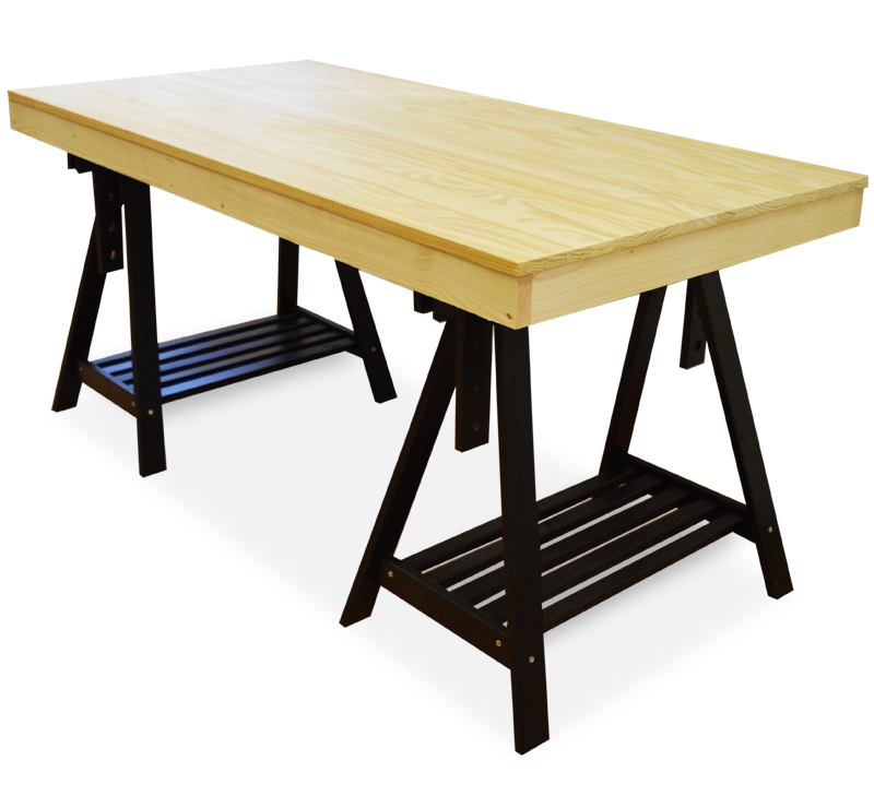 Mesa Cerco con Caballete en Pino Regulable 80 x 160 x 77 cm