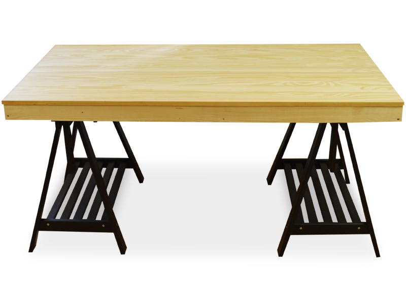 Mesa Cerco con Caballete en Pino Regulable 80 x 160 x 77 cm