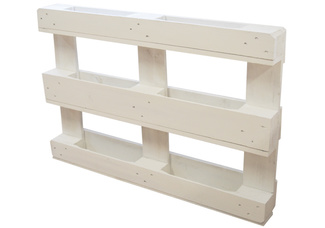 Palet Macetero Vertical Blanco 14 x 80 x 120 cm