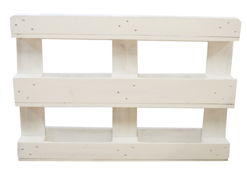 Palet Macetero Vertical Blanco 14 x 80 x 120 cm