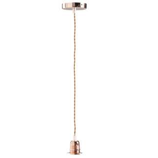 Lámpara de Techo Pendel Retro en Metal Cobre 
