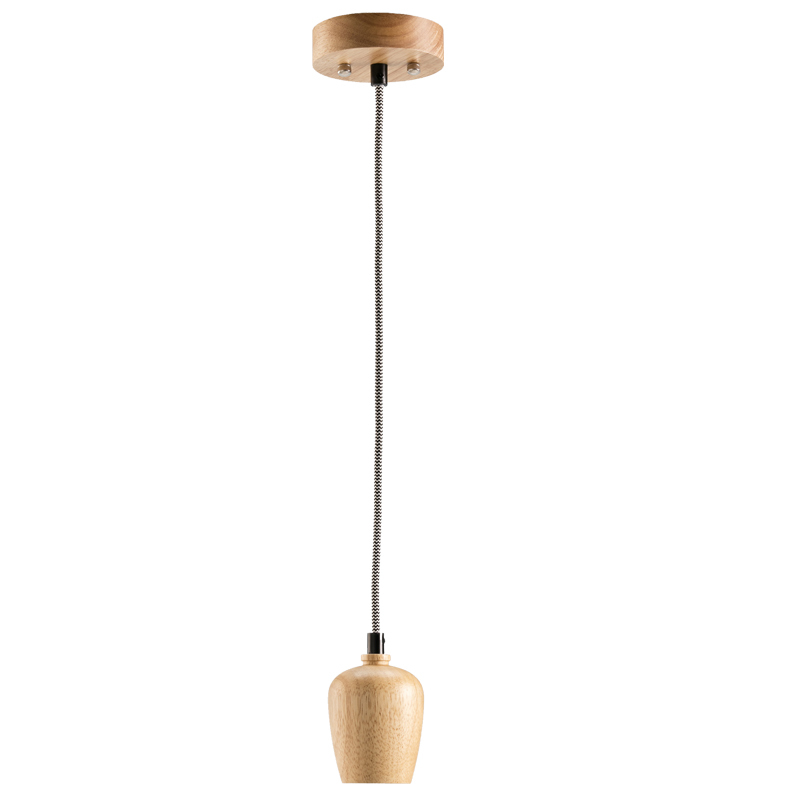Lámpara de Techo Pendel Japan en Madera Blanco Negro