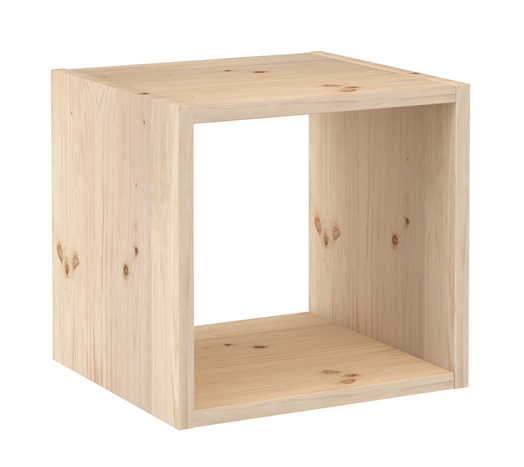 Estanteria en Madera de Pino Macizo 1 Cubo Ref.DMC100.99