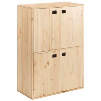 Estanteria en Madera Pino Macizo 4 Puertas Ref.DMC4P0.99