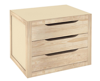Cajonera Natura en Madera de Pino 3 Cajones Ref.BLNA30.99