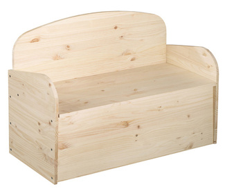 Banco Baúl en Madera de Pino Macizo Natural Ref.BB9038.99