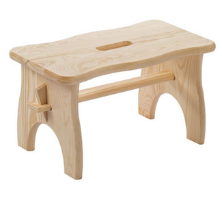 Reposa Pies 1 Peldaño en Madera de Pino Macizo Ref.MARC02.99