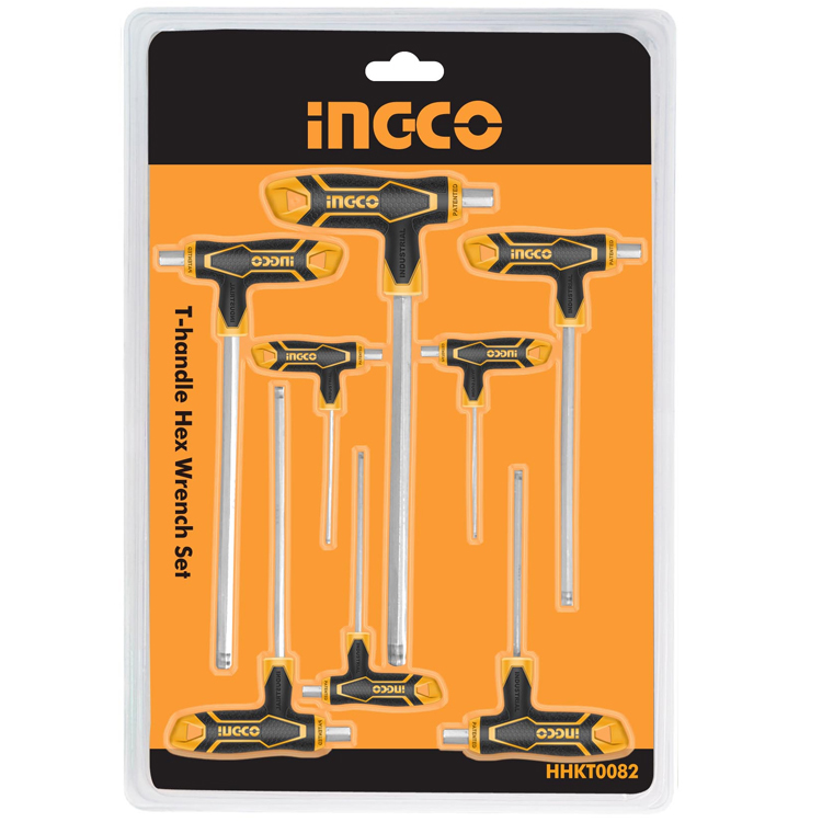 Set de 8 Llaves Allen Bola Mango T 2 - 10 mm Ref.HHKT8082