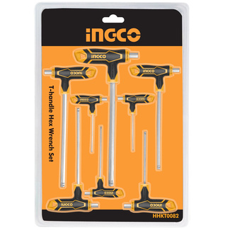 Set de 8 Llaves Allen Bola Mango T 2 - 10 mm Ref.HHKT8082