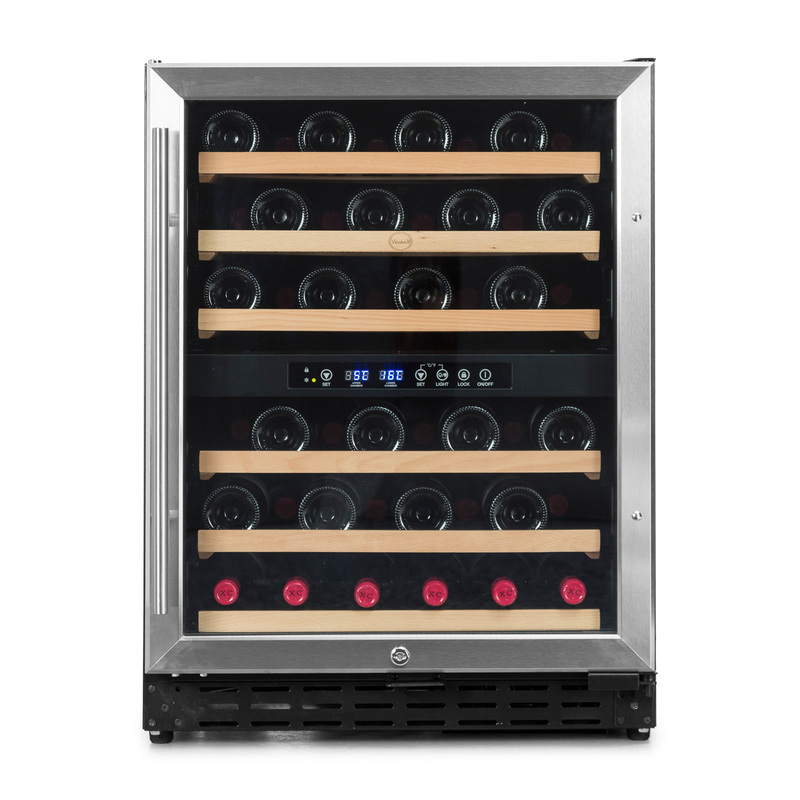 Vinoteca integrable para 50 botellas Vinobox 50GC 2T Inox