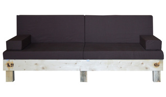 Sofa Palet Nature en Madera 80 x 200 x 38 cm