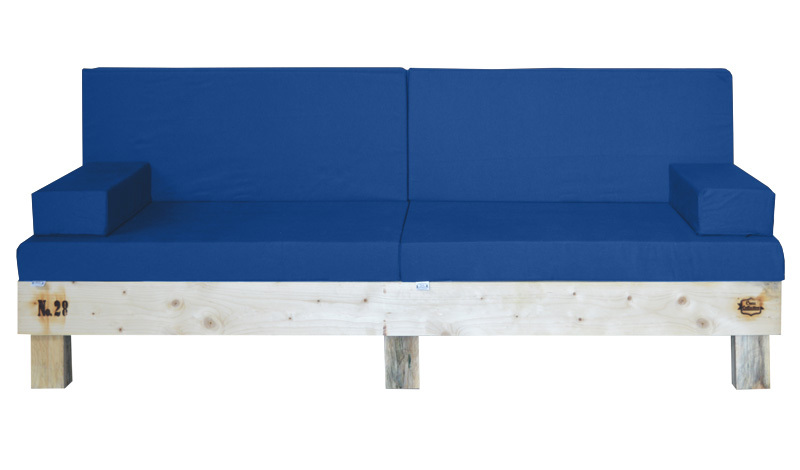 Sofa Palet Nature en Madera 80 x 200 x 38 cm