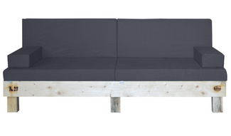 Sofa Palet Nature en Madera 80 x 200 x 38 cm